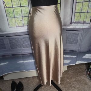 Old Navy Satin Maxi Skirt in Champagne Gold